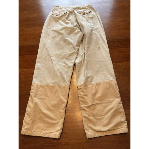Size 8 Orvis Hunting Pants Double Knee Brushguard Khaki Chino Work - Picture 15 of 15
